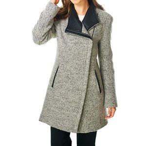 Calvin Klein Asymmetrical Zip Winter Coat